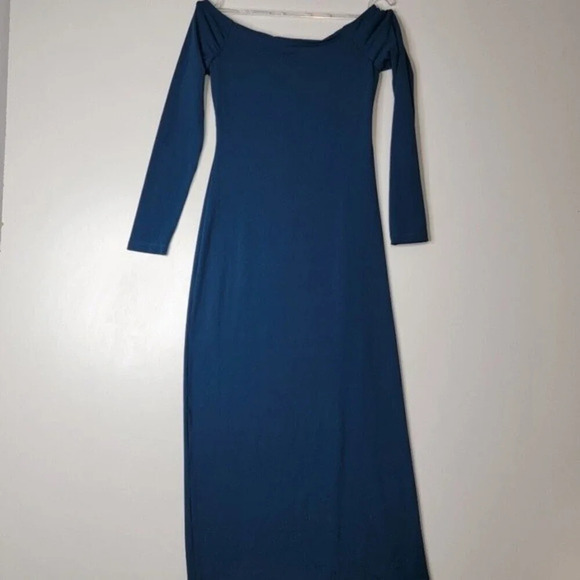 Susana Monaco Long Sleeve Off Shoulder Slit Midi - Picture 7 of 8